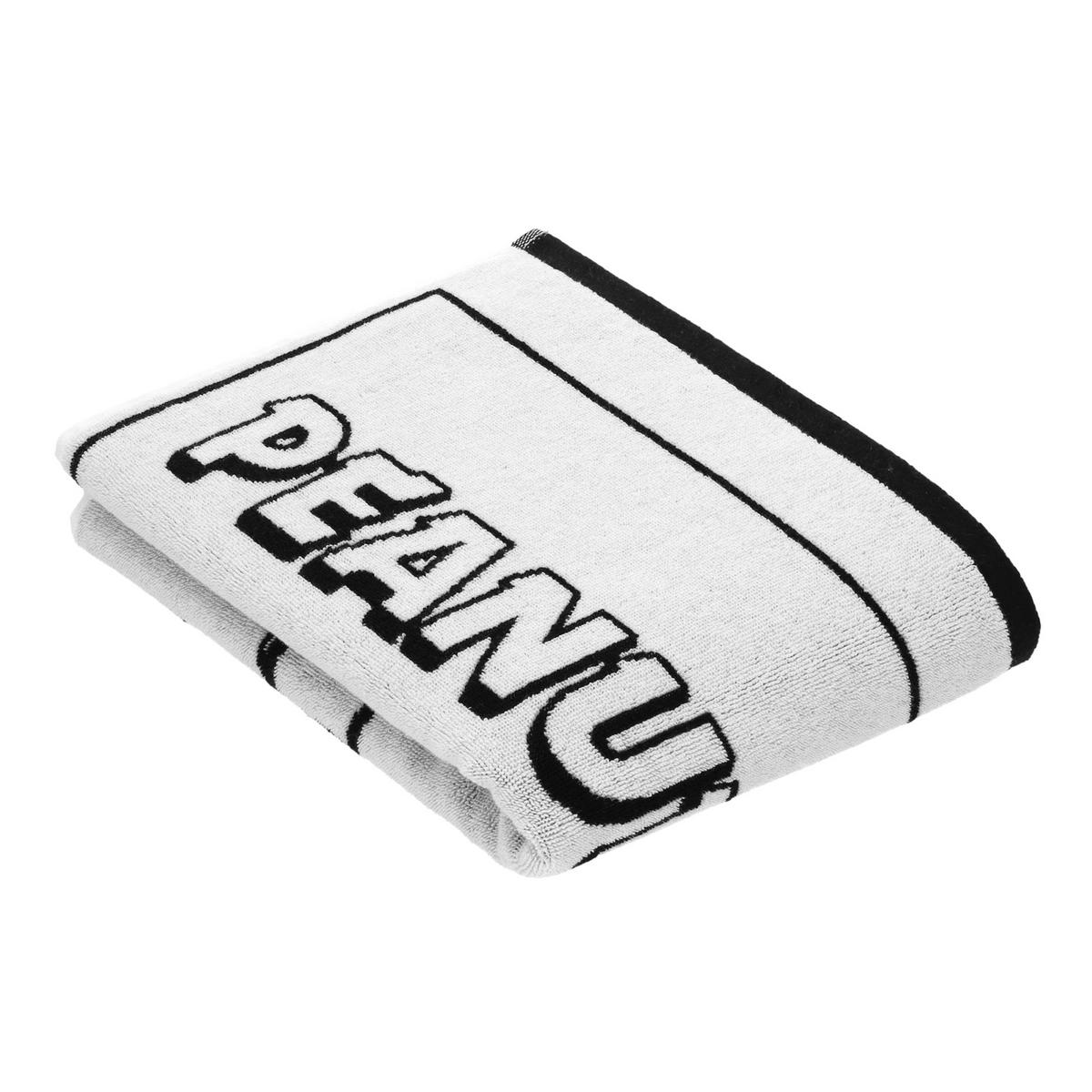 HANDTÜCHER PEANUTS MOMENTS BLACK-WHITE - 0001 - Schwarz, Textil (67/140cm) - Vossen