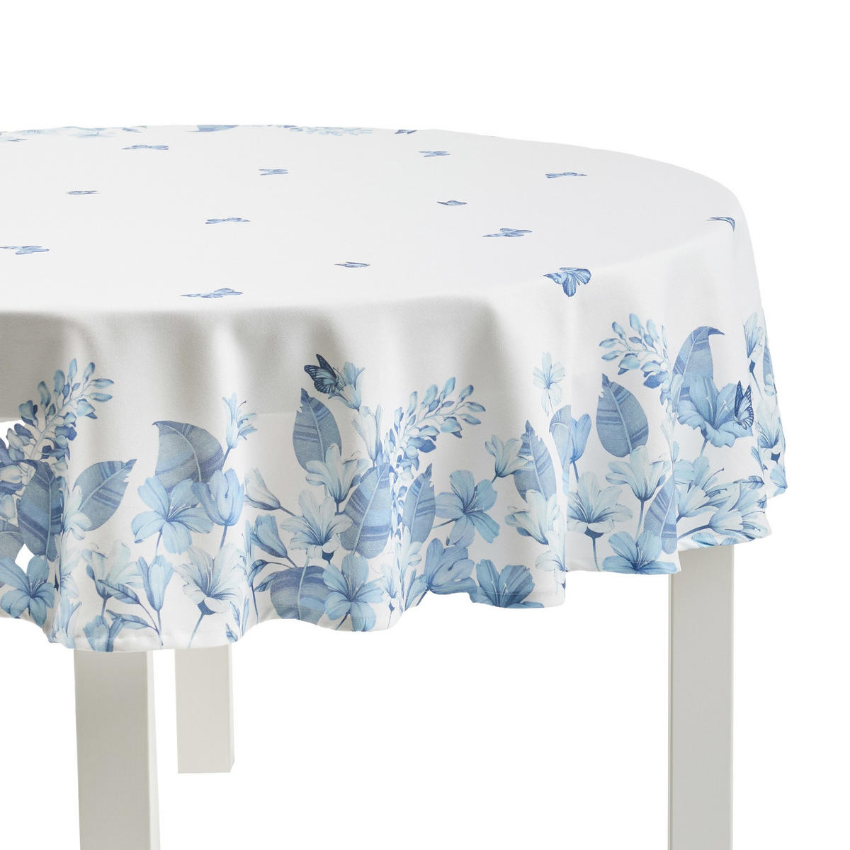 TISCHDECKE Delioso - Weiß, Textil (160cm) - home&you