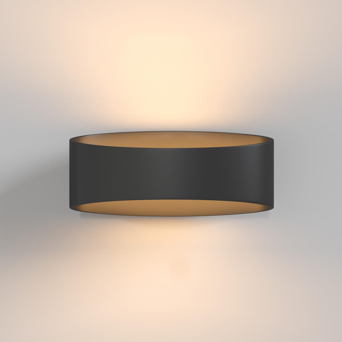 WANDLEUCHTE Trame - Schwarz - 17.5/9/8 cm - Schwarz, Metall (9/8/17.5cm) - Maytoni