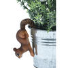 BLUMENTOPF-ANHÄNGER Lustiges Tierchien 9/4,5/8 cm - Dunkelbraun, Kunststoff (4.5/8/9cm)