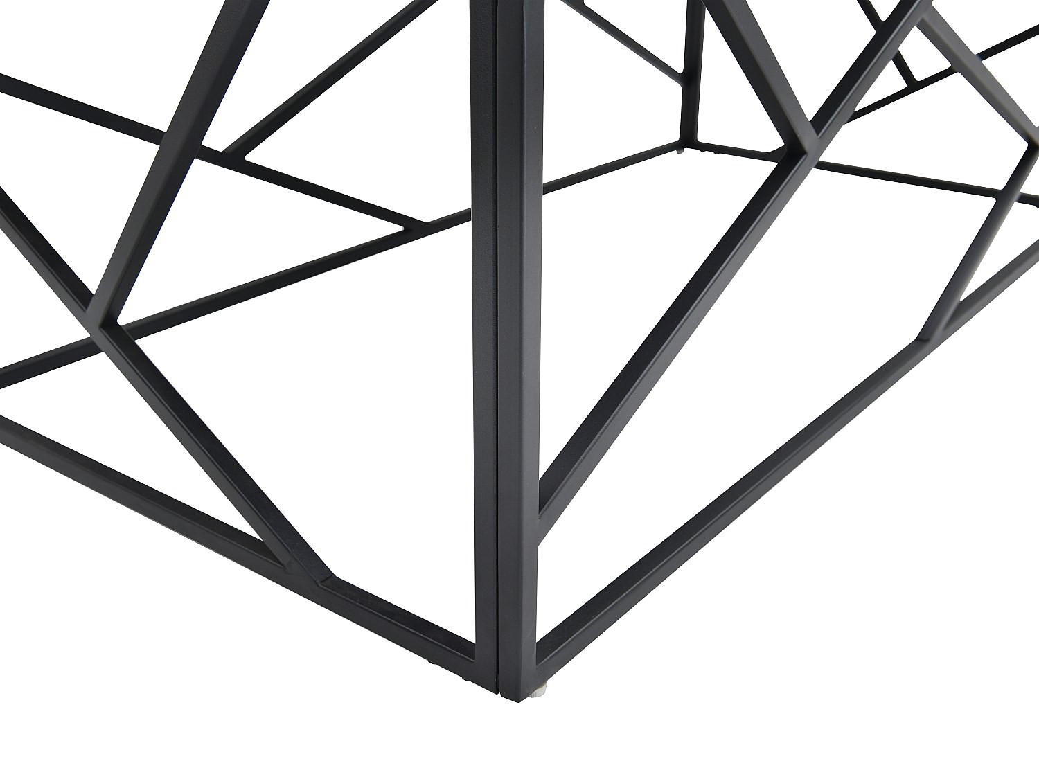 Vente-Unique Couchtisch Schwarz 120x40.5x60 cm