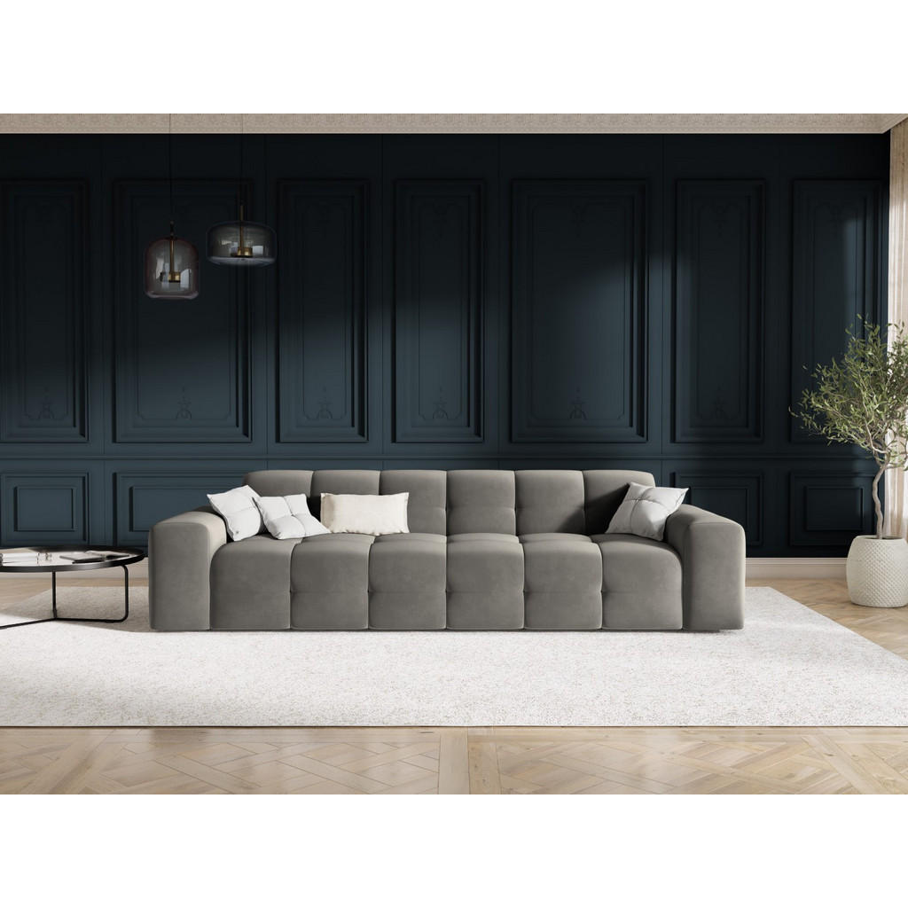 Thumbnail - Micadoni Sofa, Dunkelgrau, Textil, 4-Sitzer, 255x79x103 cm, Hergestellt in Europa, Oeko-Tex®, Wohnzimmer, Sofas & Couche...