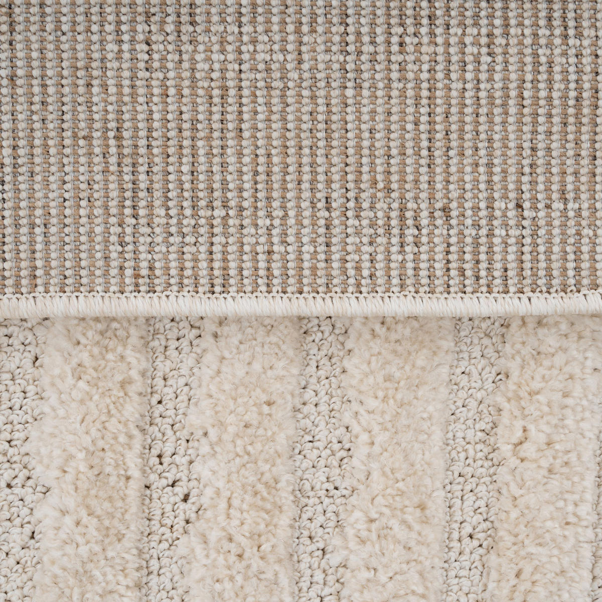 WEBTEPPICH Bow Beige - Beige, Textil (120/170cm) - Kukoon Rugs