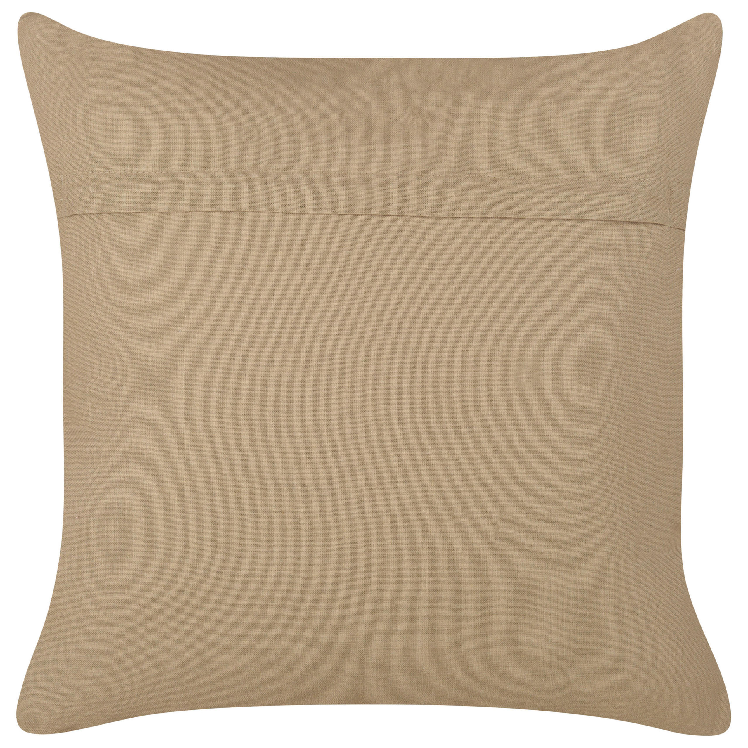 DEKOKISSEN Beige 45/45 cm Collomia - Beige, Textil (45/45/10cm) - Beliani
