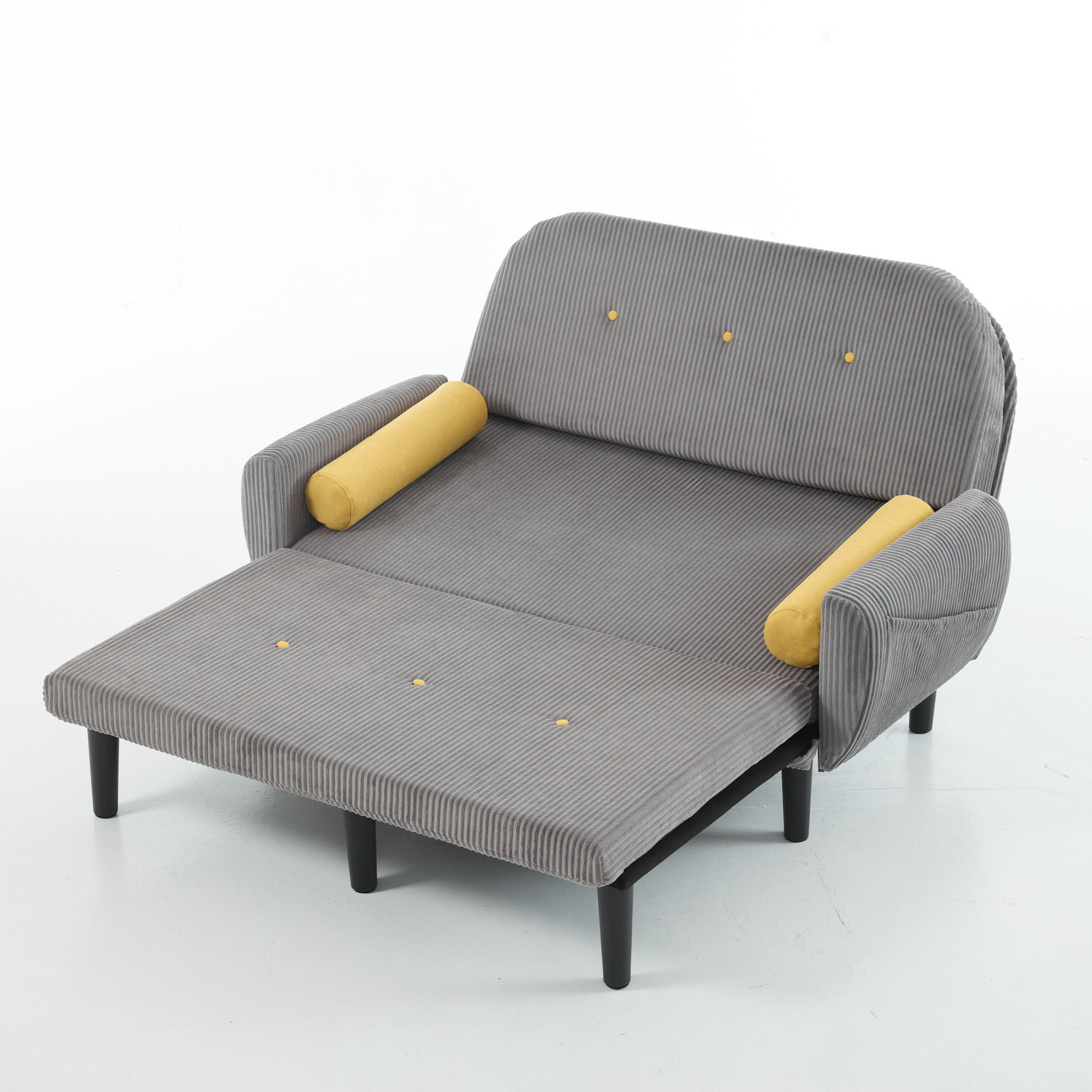 SCHLAFSOFA 133,5/77/85 cm Grau - Grau, Textil (77/85/133.5cm)