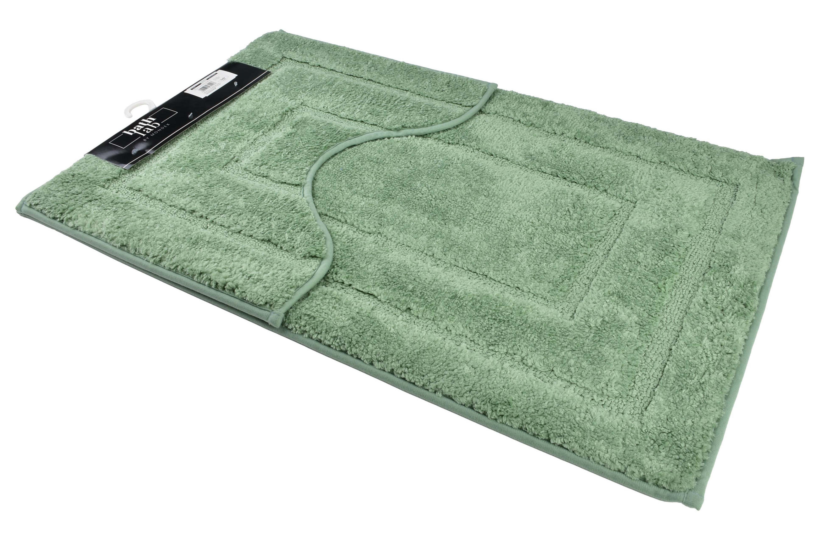BADTEPPICH Zac Grün 80/50/2 cm Textilien - Grün, Textil (50/80cm) - Mondex