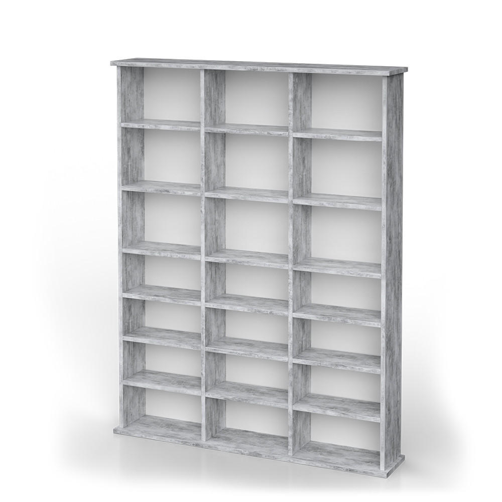 CD-REGAL Jukebox Beton 105.4 x 136 cm - Schieferfarben, Holzwerkstoff (105.4/136/19cm) - Vicco