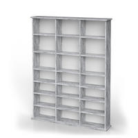 CD-REGAL Jukebox Beton 105.4 x 136 cm - Grau, Holzwerkstoff (105.4/136/19cm) - Vicco