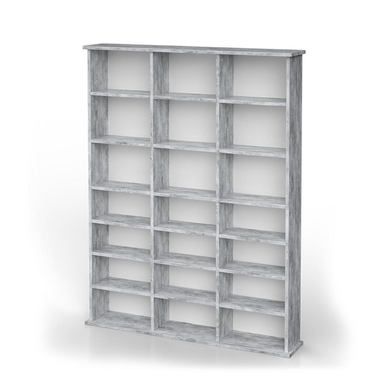 CD-REGAL Jukebox Beton 105.4 x 136 cm - Grau, Holzwerkstoff (105.4/136/19cm) - Vicco