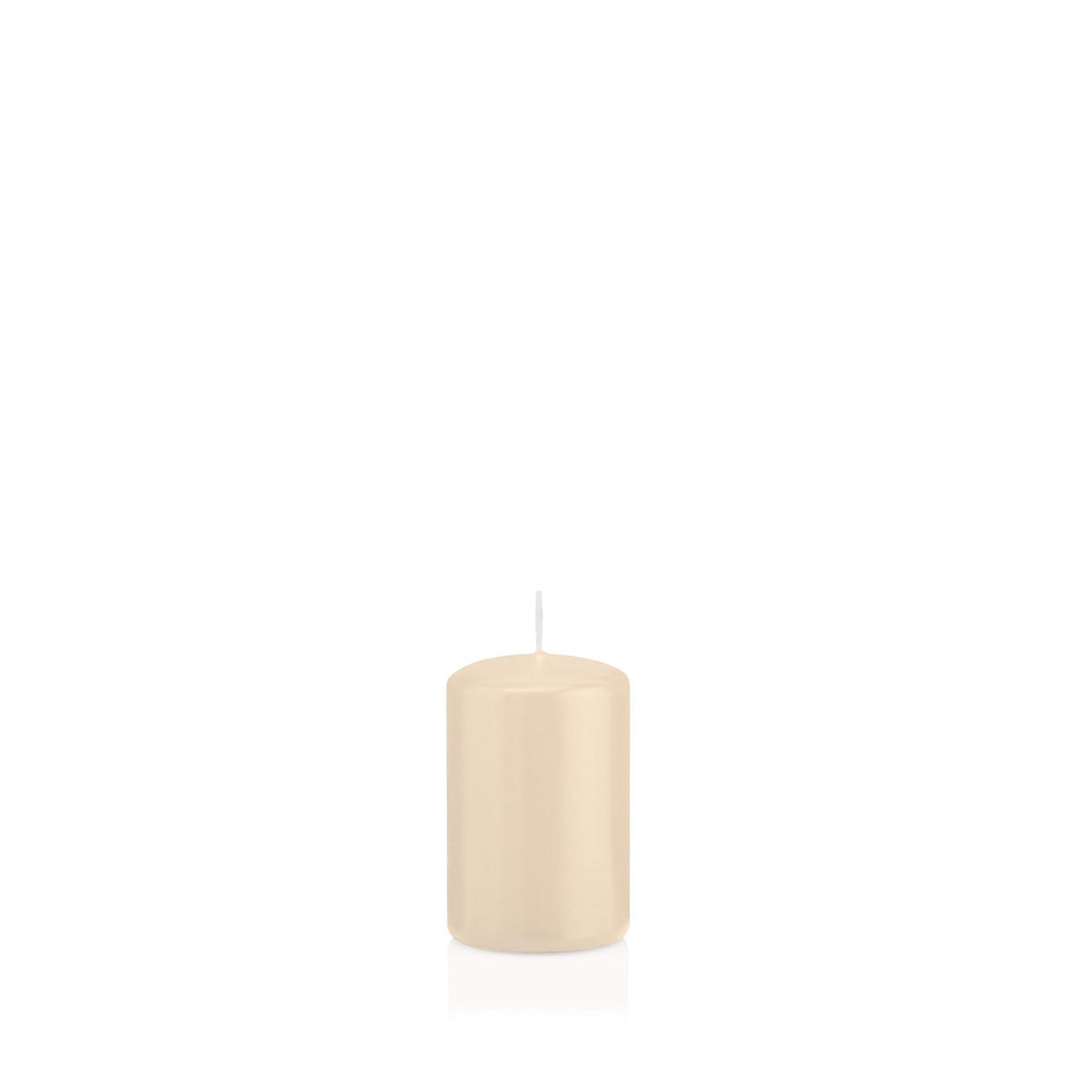 STUMPENKERZEN Creme Ø 48 x 80 mm, 24 Stück - Creme, Paraffin (5/8cm) - Wiedemann Kerzen