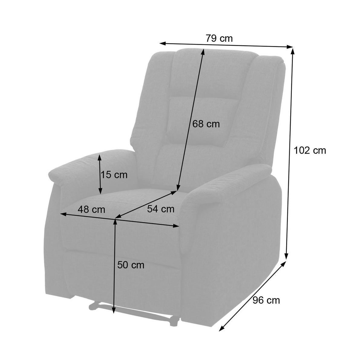 RELAXSESSEL Grau - Grau, Textil (79/102/96cm) - MCW