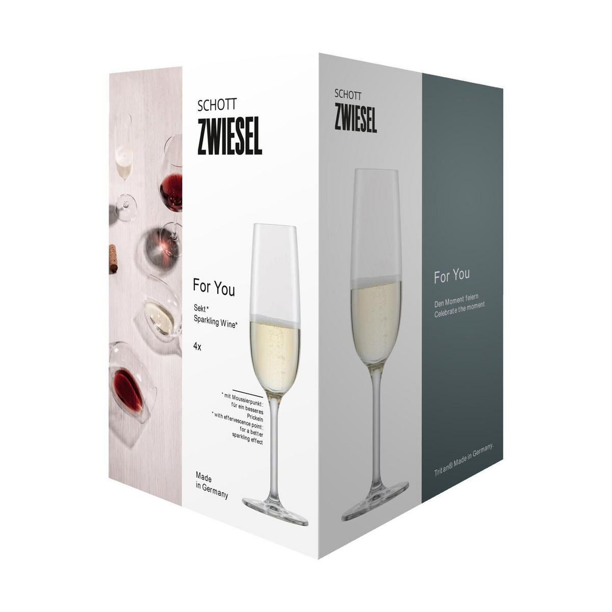 SEKTGLAS For you transparent 210 ml 4er Set - Transparent, Glas (0.21L) - Schott Zwiesel