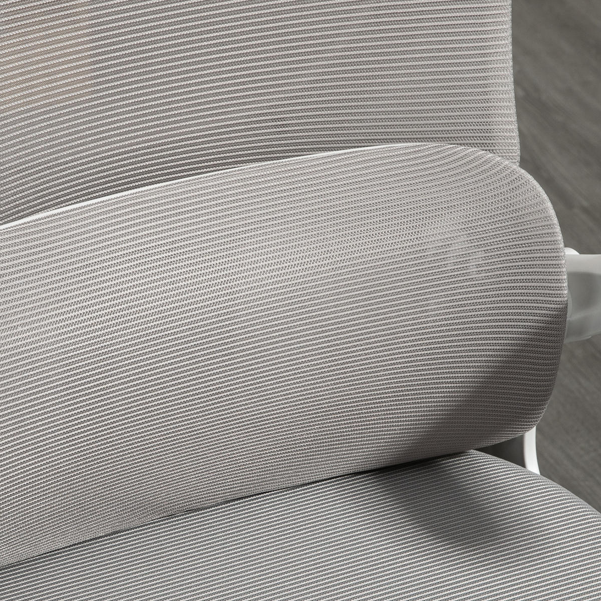 GAMINGSTUHL 60/59/114-122 cm, ergonomisch, höhenverstellbar, Mesh, grau - Grau, Textil (59/122/60cm) - Redom