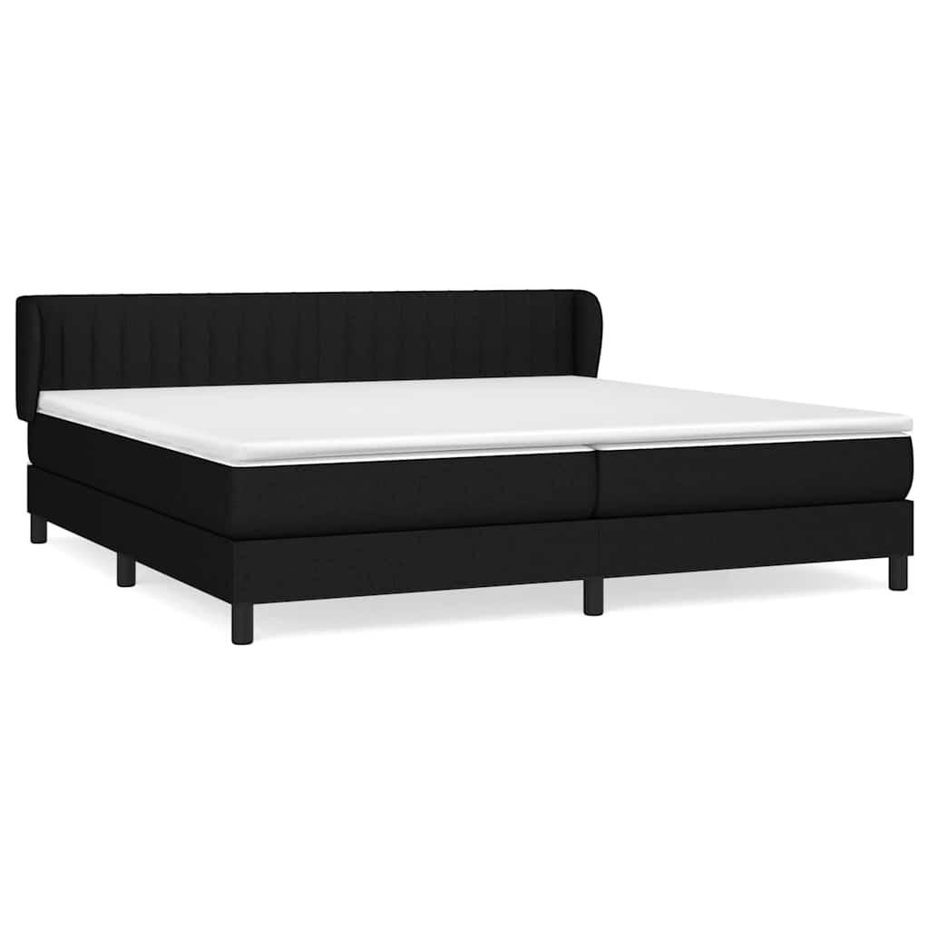 BOXSPRINGBETT 200/200 Cm Schwarz Gewebe - Schwarz, Textil (203/203cm) - vidaXL