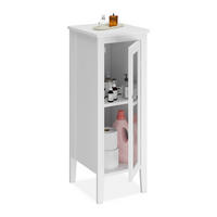 BADEZIMMERSCHRANK - Weiß, Holzwerkstoff/Kunststoff (30/81/33cm) - Relaxdays