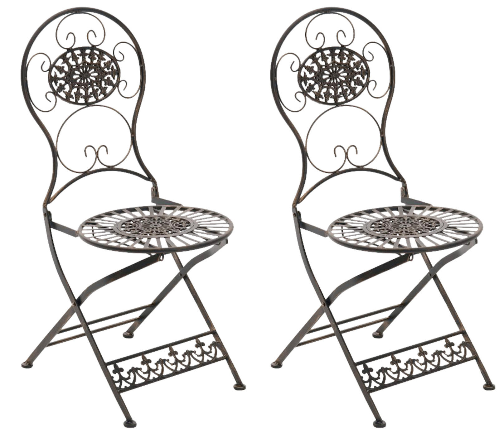 CLP Gartenklappstuhl Bronze 43x91.5x50 cm