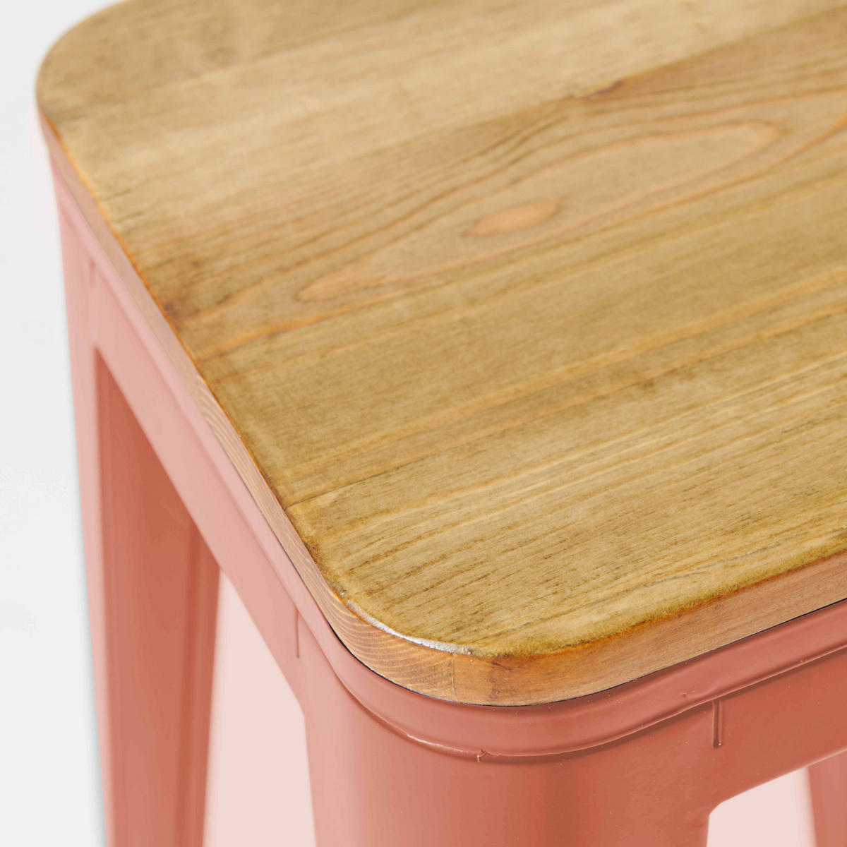 BARHOCKER 4-tlg., Braun - Braun, Metall (43/43cm) - Oviala