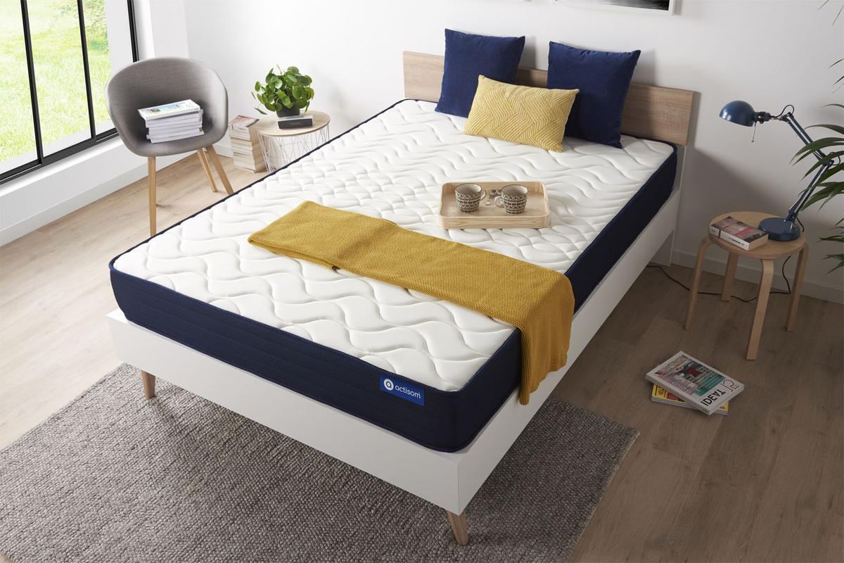 MATRATZE Actilatex sleep Latex und Memory-Schaum 70 x 190 cm h1 - Weiß, Textil (70/190cm) - ACTISOM