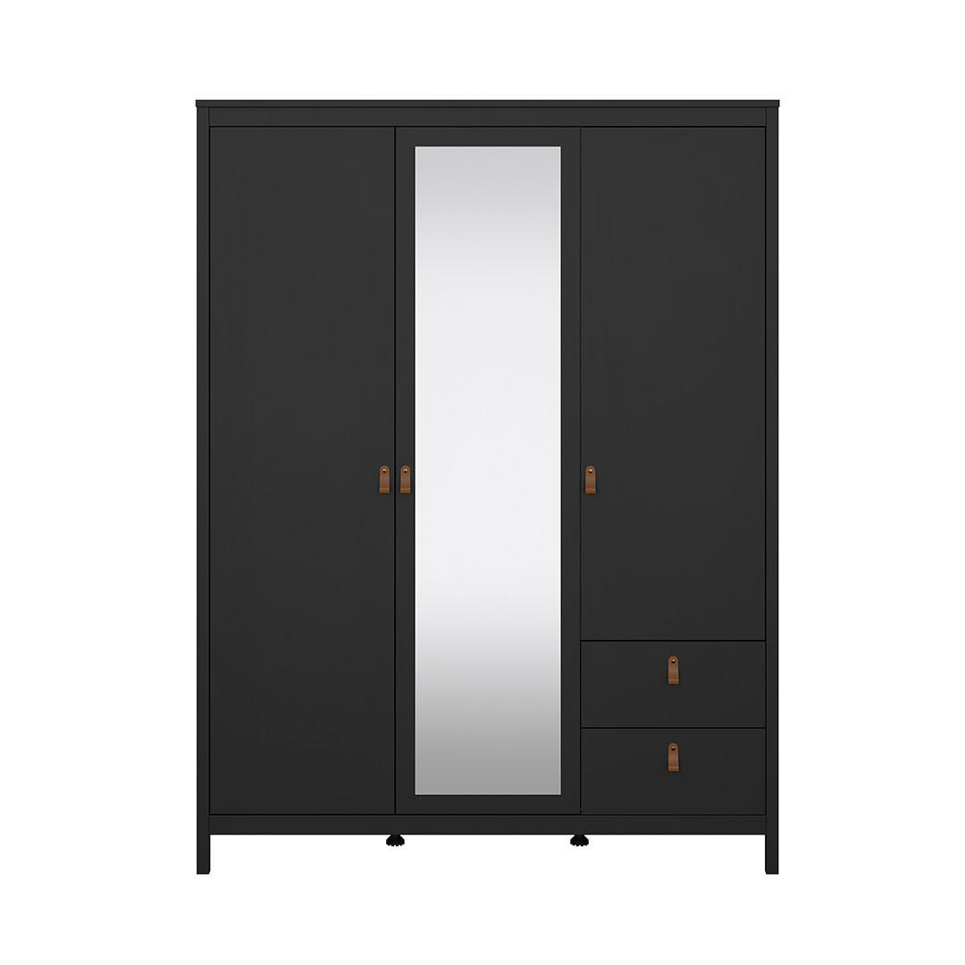 KLEIDERSCHRANK, Madrid, Schwarz, Holzwerkstoff, 150 x 59 x 199 cm - Schwarz, Holzwerkstoff (150/199/59cm) - ebuy24