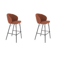 BARHOCKER Joa - Braun - 50/52/100 cm - 2er-Set - Braun, Textil (52/100/50cm) - Novel