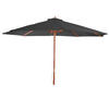SONNENSCHIRM RUND Anthrazit - Anthrazit, Holz (350/350cm) - MCW