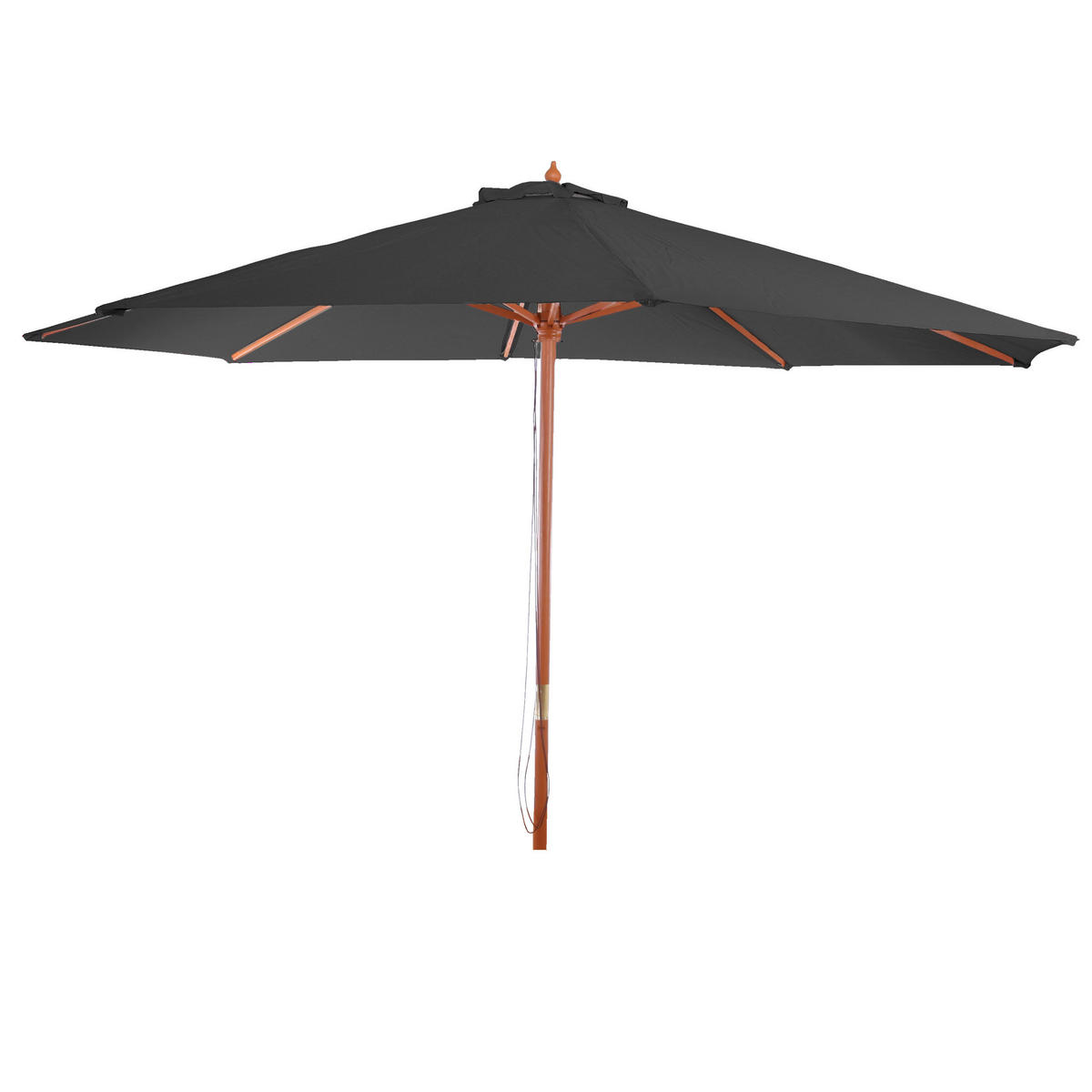 SONNENSCHIRM RUND Anthrazit - Anthrazit, Holz (350/350cm) - MCW