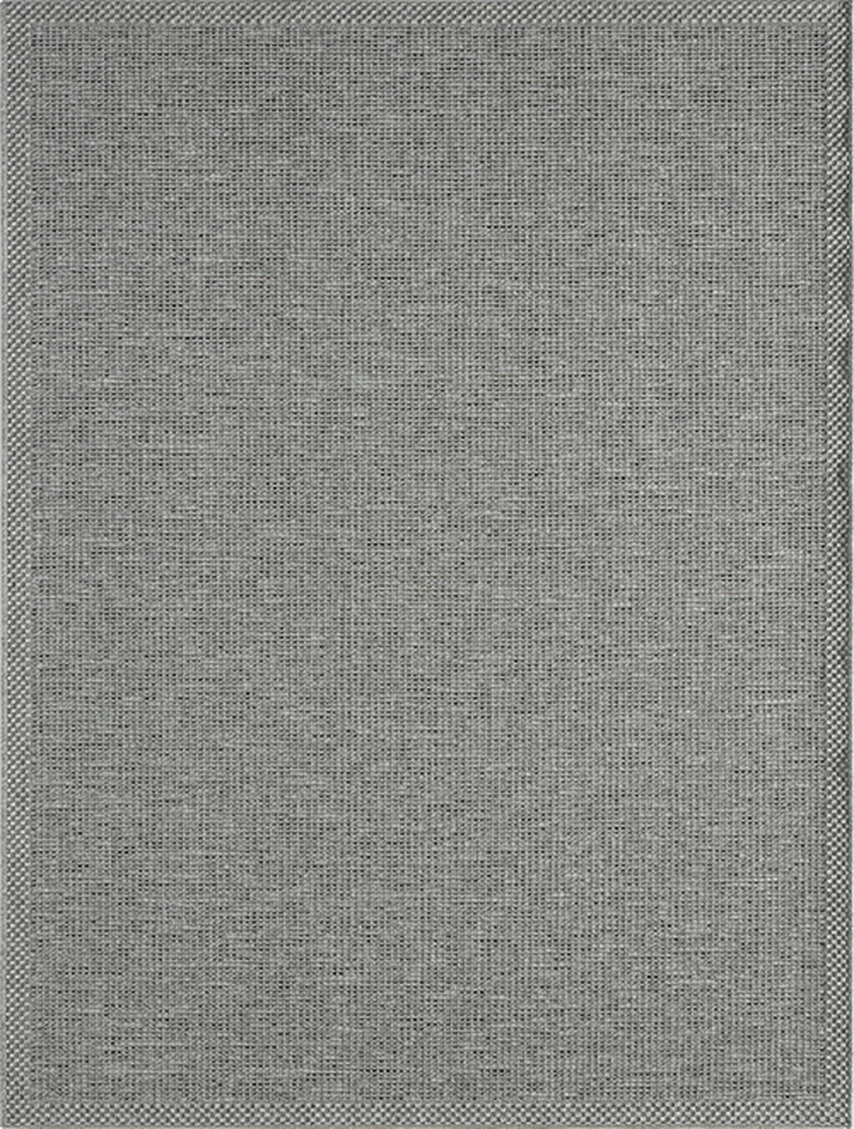 FLACHWEBTEPPICH Uni ESERA Polypropylen Grau 140 x 200 cm - Grau, Textil (140/200cm) - KADIMA DESIGN
