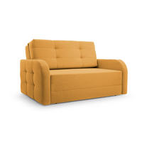 SCHLAFSOFA Porto 120 - Gelb (BRAGI 68) - Gelb, Holz (141/90/100cm) - Möblo
