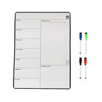 JEDÁLNY lístok Týžd. plán - biela, plast/papier (30/42/0.7cm) - Relaxdays