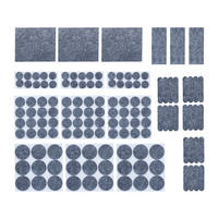 204XFILZGLEITER - Grau, Textil (10/8.5cm) - Relaxdays