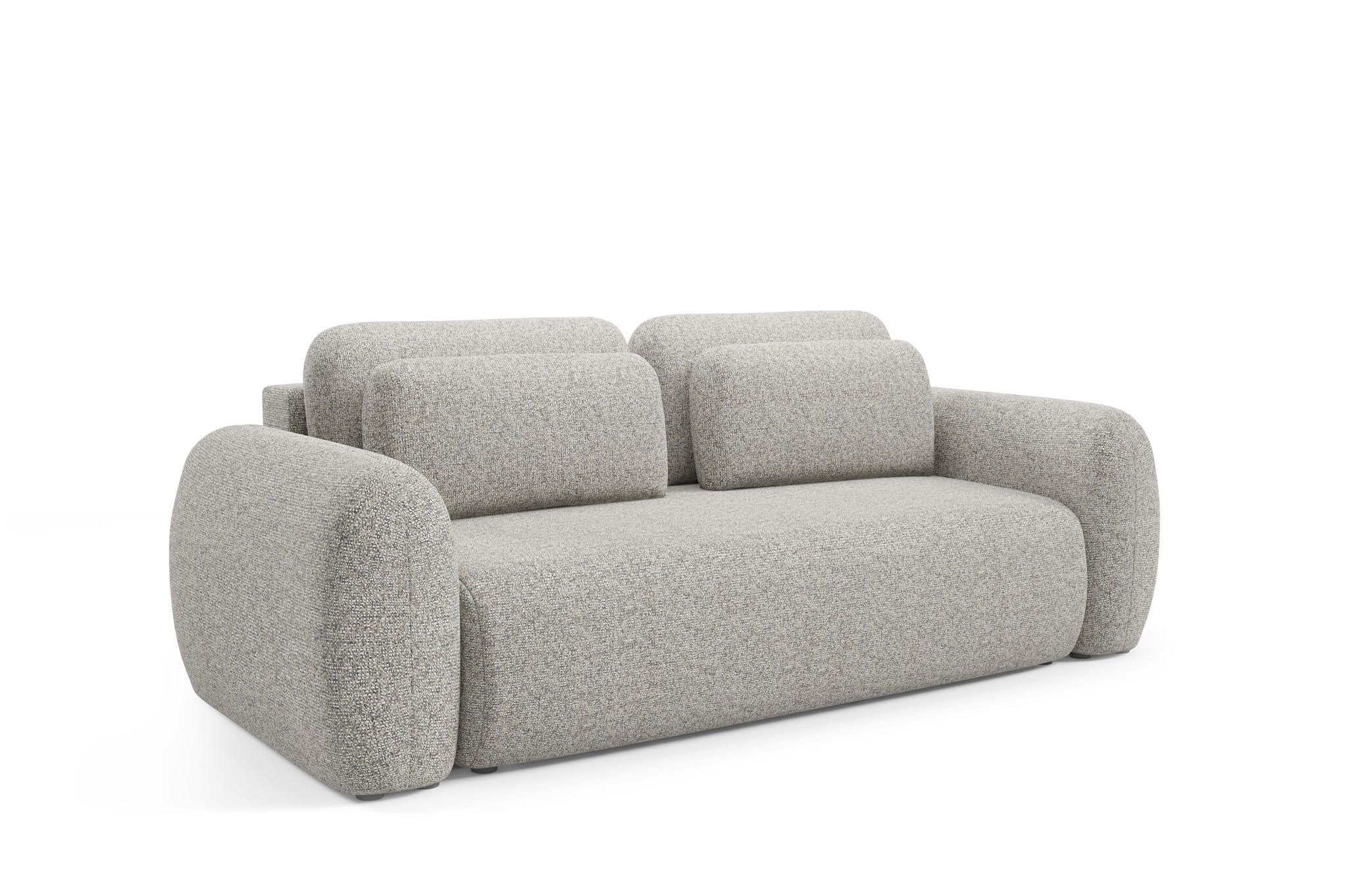 SCHLAFSOFA Gaston - Greige, Holzwerkstoff/Textil (266/95/110cm) - Fun Möbel