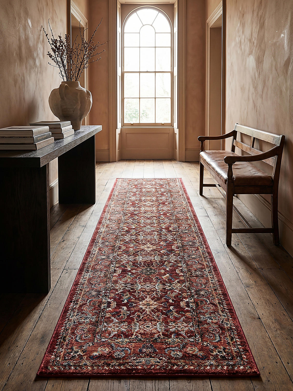 KURZFLORTEPPICH GLAZERT, im Berber-Stil, Rot, 80 x 150 cm - Rot, Textil (150/80cm) - KADIMA DESIGN
