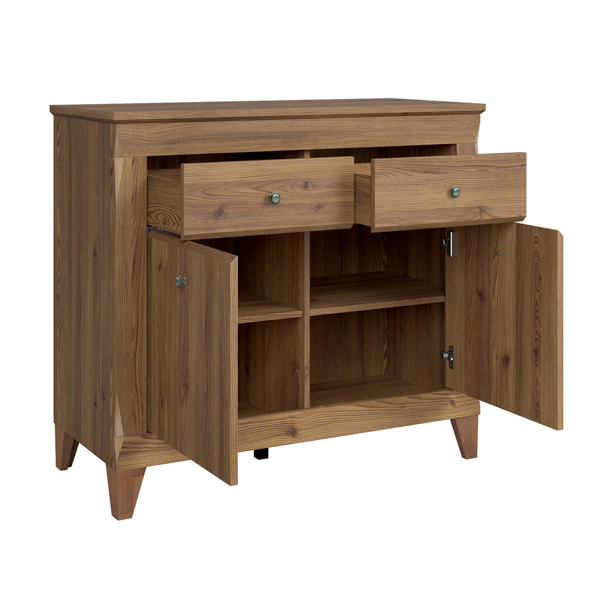 SIDEBOARD Raya Holz - Braun, Holzwerkstoff (110/98/47cm) - Petits-meubles