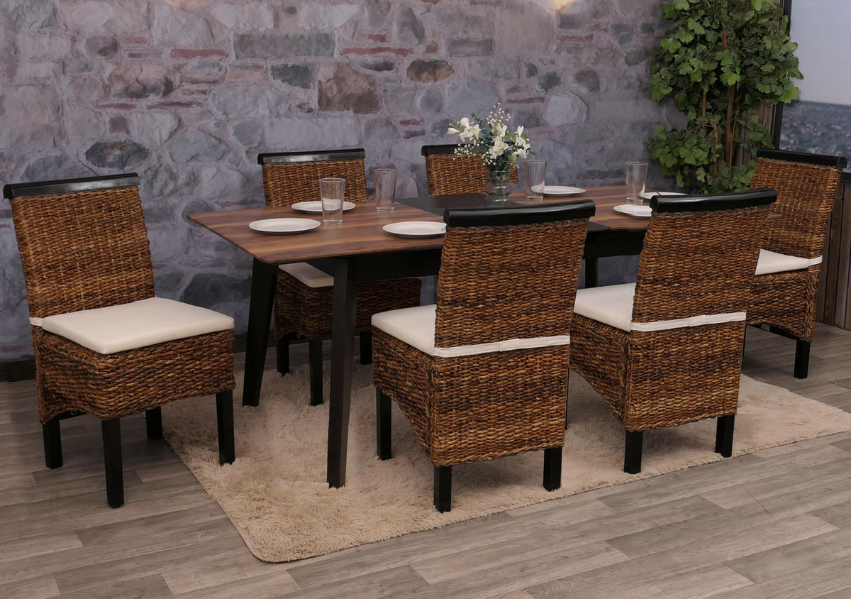 ESSZIMMERSTUHL Braun 6er-Set - Braun, Holz (47/93/43cm) - MCW