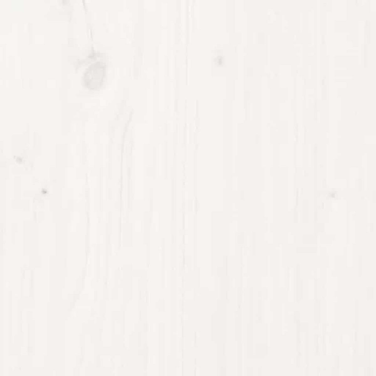 BARTISCH Weiss 50/50/110 Cm Massivholz Kiefer - Weiß, Holz (50/50/110cm) - vidaXL