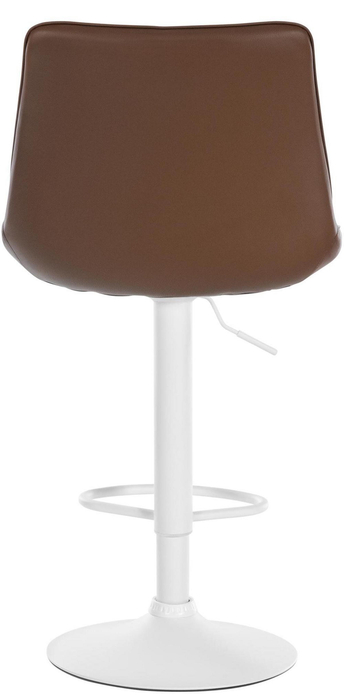 BARHOCKER 2er Set Lederlook braun - Braun, Textil/Metall (49.5/91/50cm) - CLP