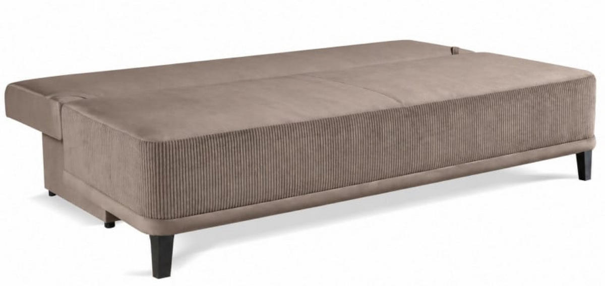 SOFA Beige OSLO Mit Schlaffunktion - Beige, Textil (200/90/91cm) - Sepro Meble