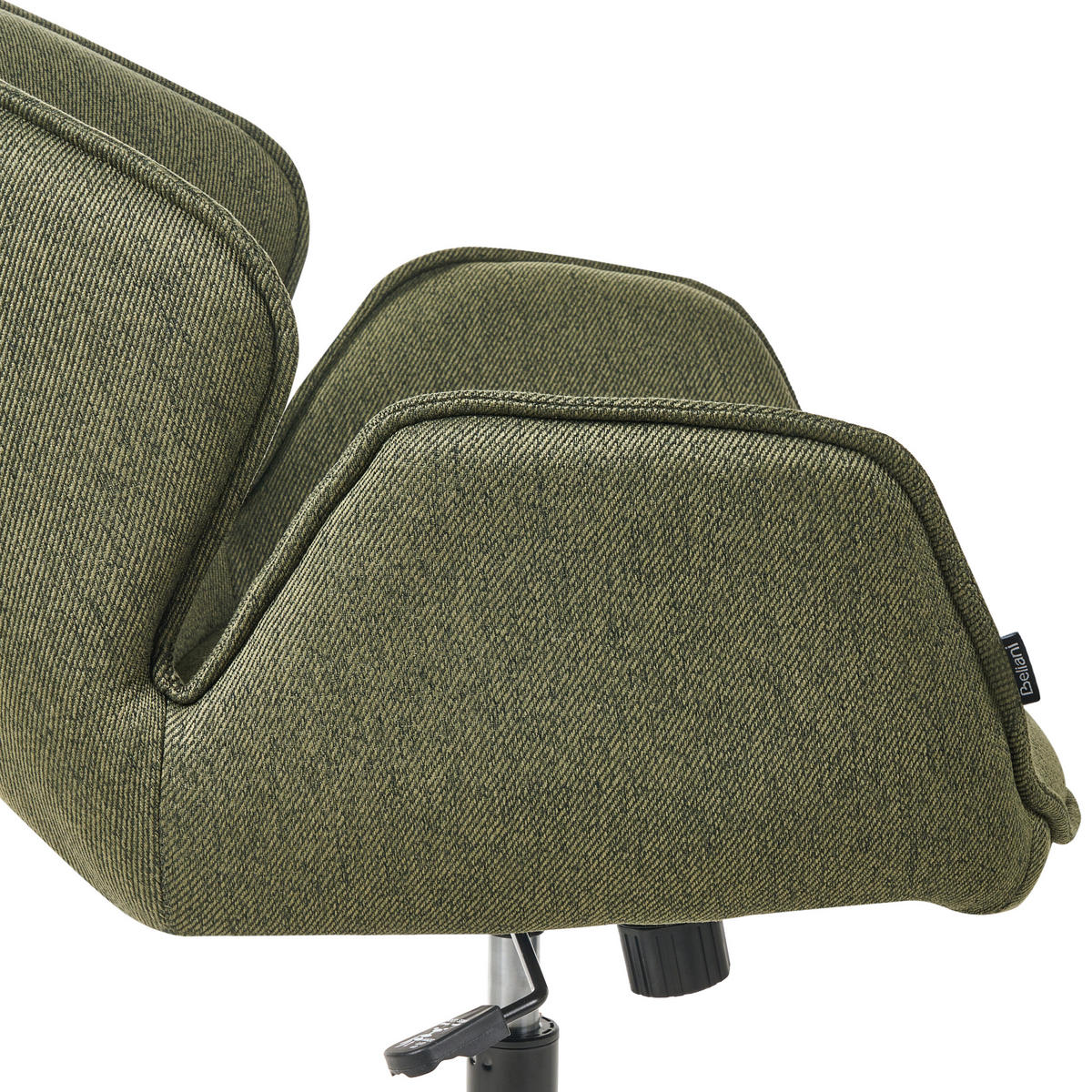 SCHREIBTISCHSTUHL Stoff Grün Belmar - Grün, Textil (63/83/70cm) - Beliani