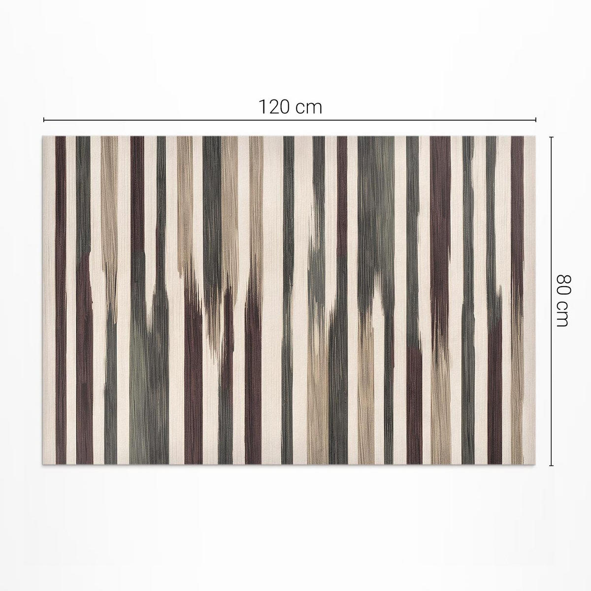 TEPPICH 80x120 cm Pastell Boho Streifen Muster - Champagner, Kunststoff (80/120cm) - Wallfluent