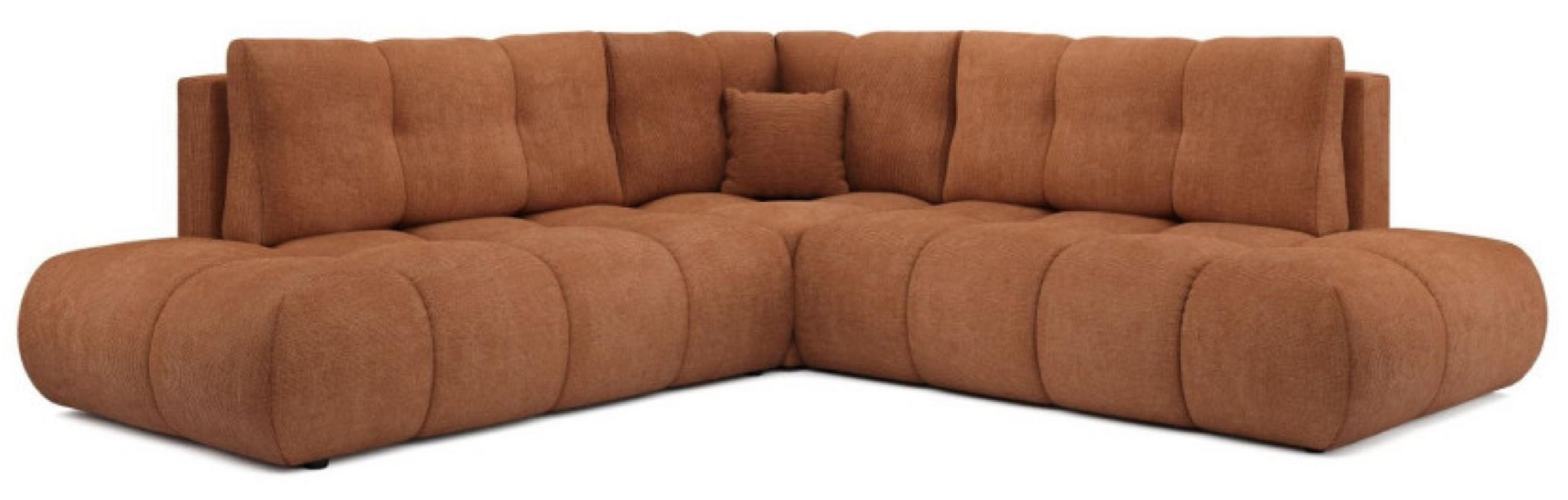 ECKSOFA Ceglasty SOHI Flow 09 Ausziehbar Mit Schlaffunktion - Orange, Textil (266.5/266.5cm) - Sepro Meble