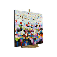 ÖLGEMÄLDE 80/80 cm - Multicolor, Holz/Textil (1.54/80cm) - KUNSTLOFT