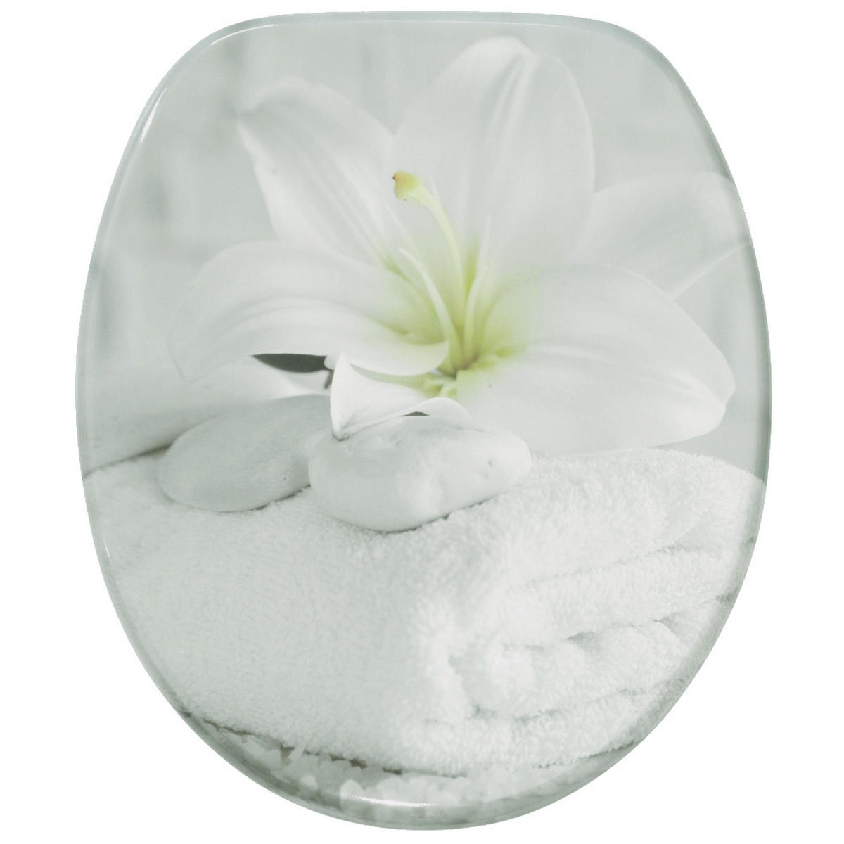 WC-SITZ mit Absenkautomatik Good Feeling - Weiß, Holzwerkstoff (38/6/47cm) - Sanilo