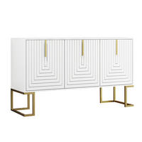 SIDEBOARD Verstellbare Regalböden,138/40/80,5 cm - Weiß, Holzwerkstoff/Metall (40/80.5/138cm) - Urban Meuble