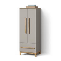 KINDERKLEIDERSCHRANK Mailo Kašmir/Obrtnički rad 70 x 186.8 cm s klupom - boje kašmira/hrast Artisan, drvni materijal (70/186.8/53.4cm) - Livinity®