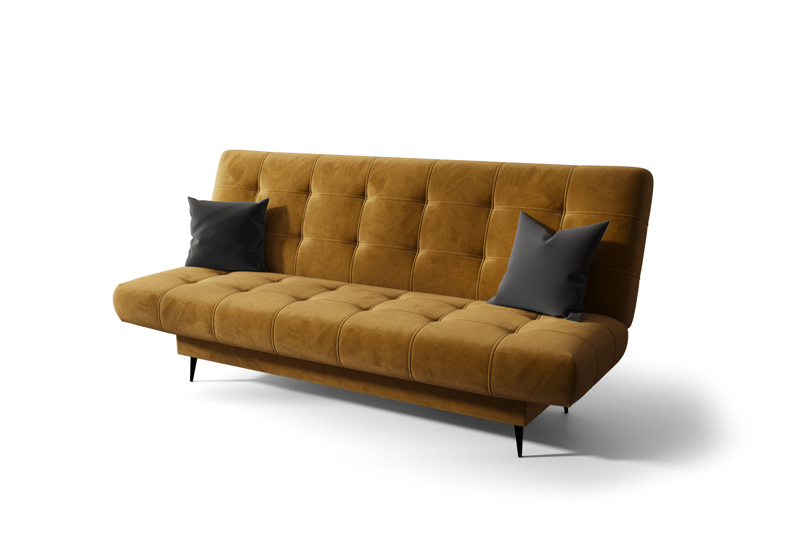 O-Sofa Schlafsofa Gelb 200x97x97 cm