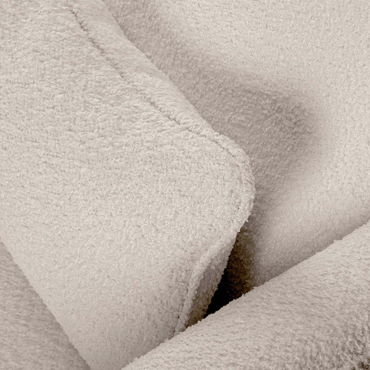 OHRENSESSEL STRALIS inklusive dekorativem Kissen, Ecru - Ecru, Textil (82/108/80cm) - KONSIMO®