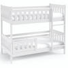 ETAGENBETT Holzbett LUMBE, Kinderbett - Weiß, Holz (80/190cm) - KONSIMO®