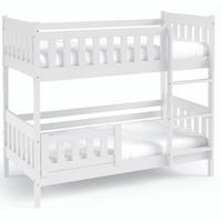 ETAGENBETT Holzbett LUMBE, Kinderbett - Weiß, Holz (80/190cm) - KONSIMO®