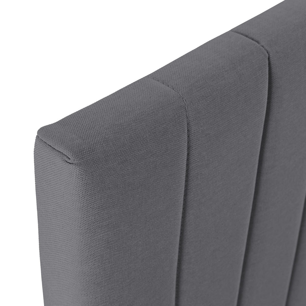 KOPFTEIL Eris 140x60 cm Dunkelgrau - Dunkelgrau, Textil (5/140/140cm) - VS Venta-stock