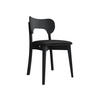 WOHNZIMMER STUHL KT64, Holzfarbe: Schwarz - Schwarz, Holz/Textil (48/80/51cm) - MIRJAN24